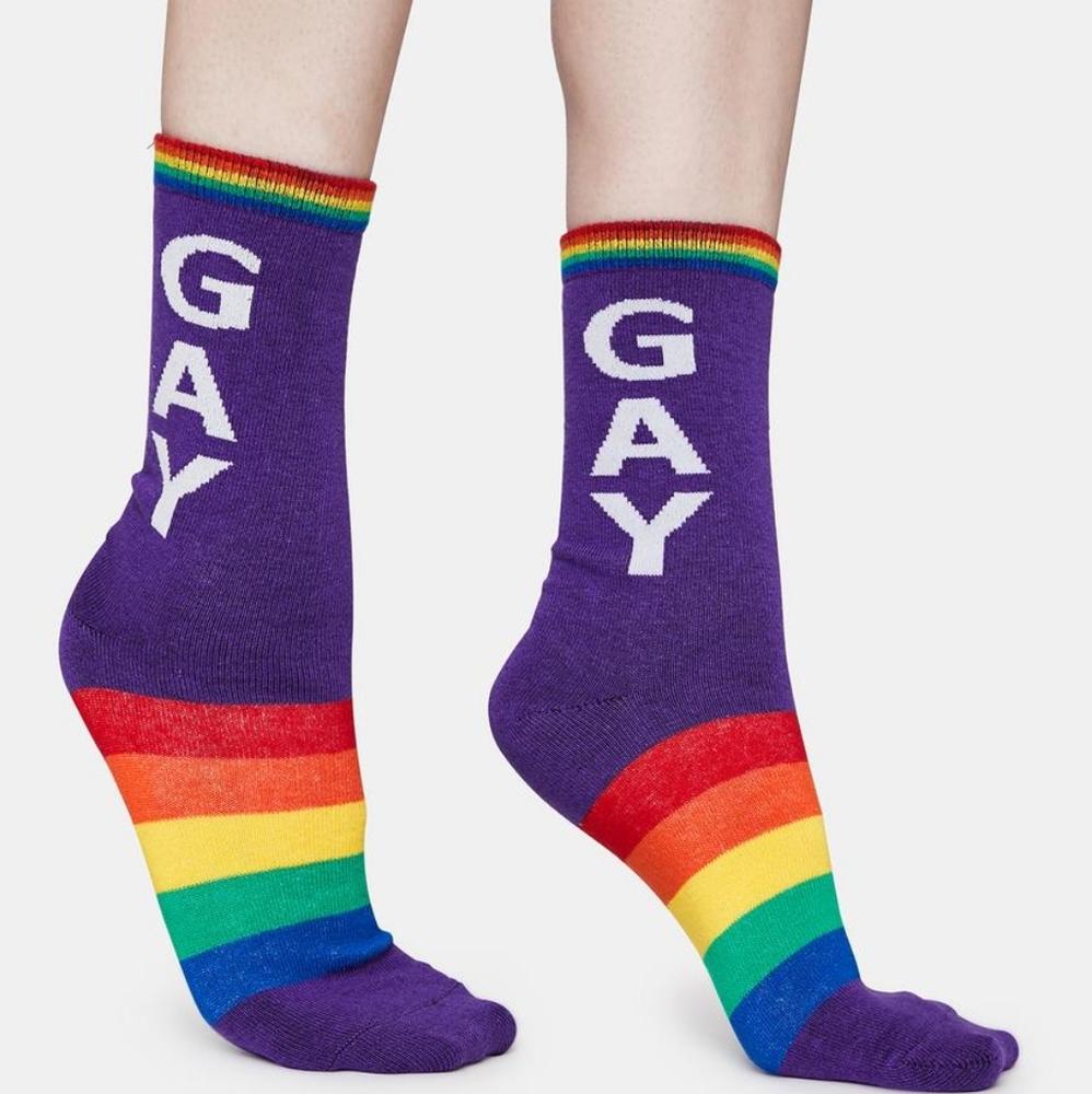 NEW Pride Socks Gay Rainbow 🌈